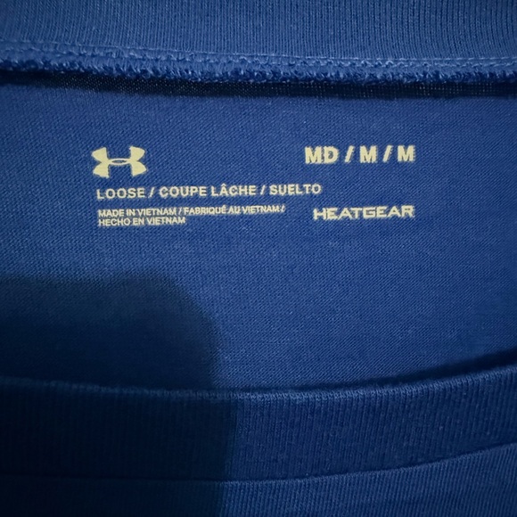 Under Armour Royal Blue ACC Logo Long Sleeve *NEW WITH TAGS* - Picture 5 of 7
